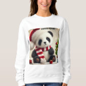 Sweatshirt Panda Noël (Devant)
