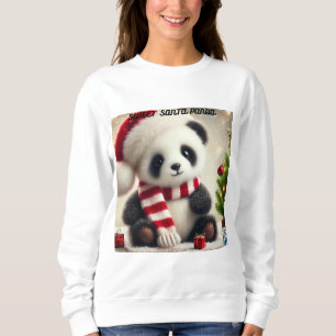 Sweatshirt Panda Noël