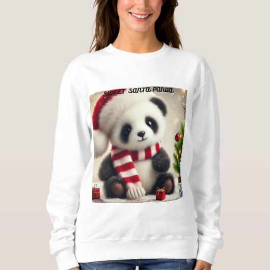Sweatshirt Panda Noël (Devant)