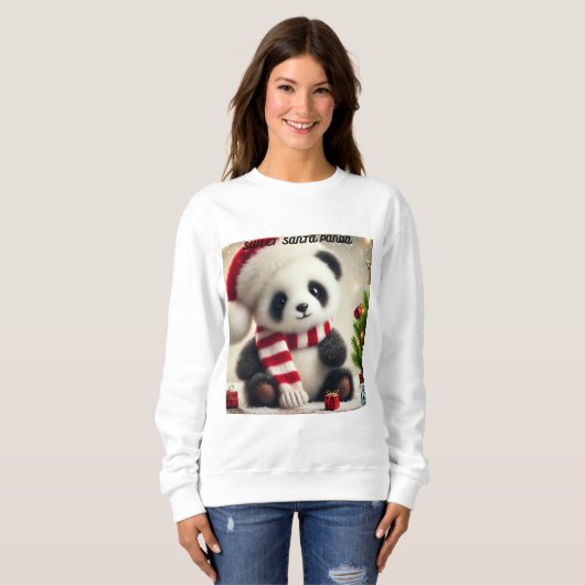 Sweatshirt Panda Noël (Devant entier)