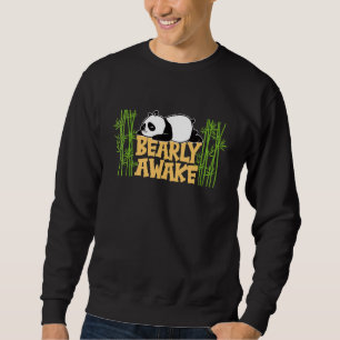 Sweatshirt Panda paresseux chinois mangeant des animaux de ba