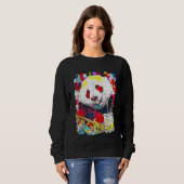 Sweatshirt Panda Pop Art (Devant entier)