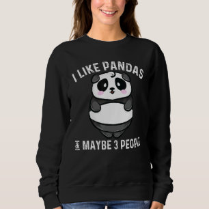 Sweatshirt Panda Pour Hommes Femmes Cute Panda Ours Animal
