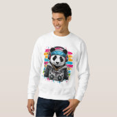 Sweatshirt Panda Rapper (Devant entier)