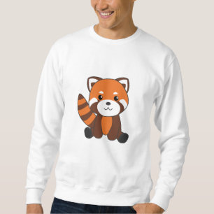 Sweatshirt Panda Rouge Cute Animaux Pour Enfants Kawaii