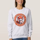 Sweatshirt Panda Rouge Juste génial (Devant)