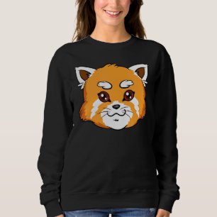 Sweatshirt Panda rouge mignon en voie de disparition Red Cat-
