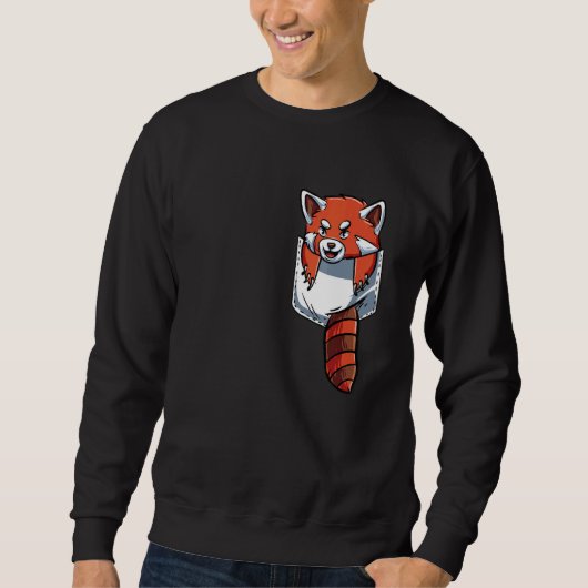 Sweatshirt Panda Rouge Panda Rouge Cute (Devant)