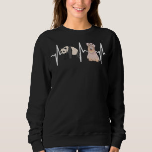 Sweatshirt Panda Sealyham Terrier Heartbeat Chien