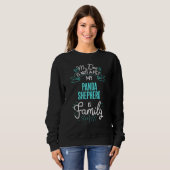 Sweatshirt Panda Shepherd Famille Chien N (Devant entier)