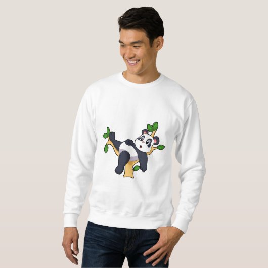 Sweatshirt Panda sur arbre (Devant entier)