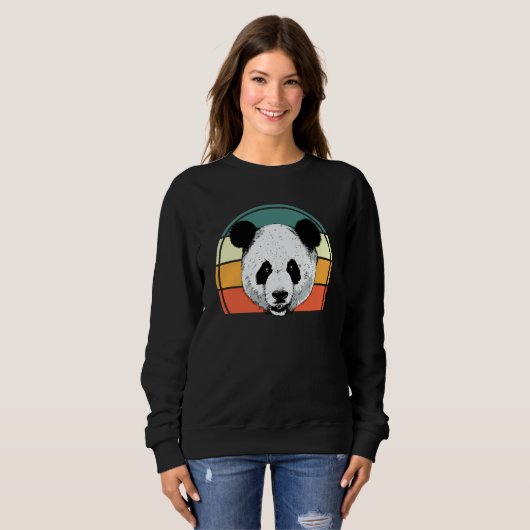 Sweatshirt Panda  Zookeeper Zookeeping Retro Panda  1 (Devant entier)