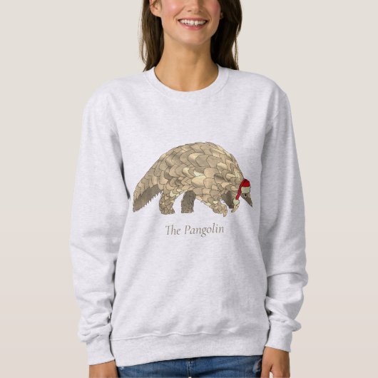 Sweatshirt Pangolin Festif Menace pour les droits des animaux (Devant)
