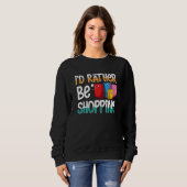 Sweatshirt Panier Citations Shopper Blagues 1 (Devant entier)