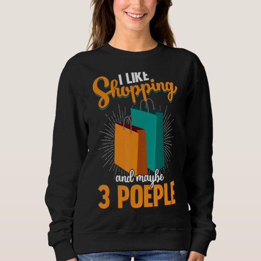 Sweatshirt Panier Citations Shopper Blagues 4 (Devant)
