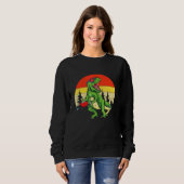 Sweatshirt Panier de golf à disque Dinosaure Rex Frisbee Enfa (Devant entier)