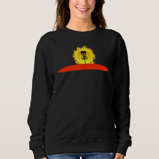 Sweatshirt Panier De Golf Disque Silhouetté Avec Paramètre So (Devant)
