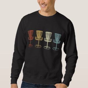 Sweatshirt Paniers de golf à disque Vintage rétro Hommes dése