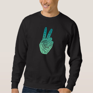 Sweatshirt Panneau de paix Faire la paix et non la guerre
