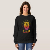 Sweatshirt Panneau Leo Zodiac Faits Esthétique Astrologie Gra (Devant entier)