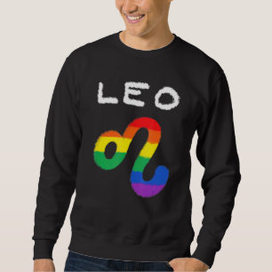 Sweatshirt Panneau Leo Zodiac Lgbt Pride Lesbienne Lgbt Rainb