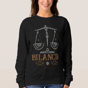Sweatshirt Panneau Libra Constellation Bi Zodiac