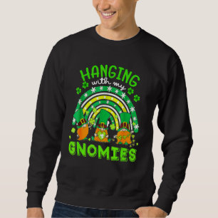 Sweatshirt Panser Avec Mes Gnomies Green Plaid Gnomes St Part