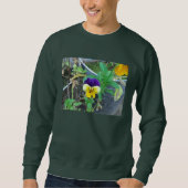 Sweatshirt Pansy Violet et Jaune (Devant)