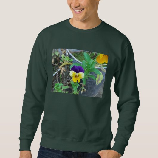 Sweatshirt Pansy Violet et Jaune (Devant)
