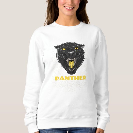 Sweatshirt Panthère d'horreur noire (Devant)