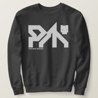 SWEATSHIRT PANTHÈRE MODERNE : D4RK GR3Y SYB3R P|_|NK