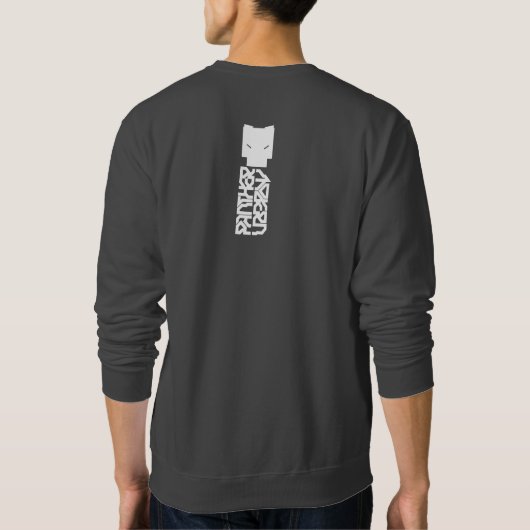 SWEATSHIRT PANTHÈRE MODERNE :  DÉPLOIEMENT VERTICAL - CYBPNK (Dos)