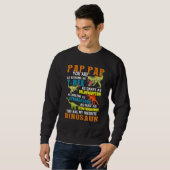 Sweatshirt Pap Papsaurus T Rex Dinosaur Pap Saurus F (Devant entier)