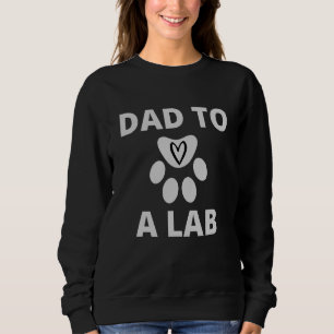 Sweatshirt Papa À Labo Labrador Retriever Papa Day Pour