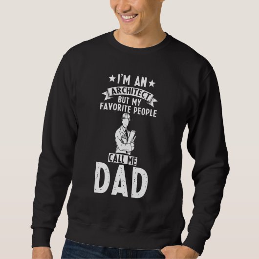 Sweatshirt Papa Architecte Homme Architecte Mais Mon Peuple F (Devant)