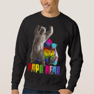 Sweatshirt Papa Bear Lgbt Gay Trans Pride Support Lgbtq Parad