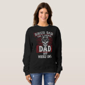 Sweatshirt Papa Biker Comme Un Papa Normal Mais Fils De Cool (Devant entier)