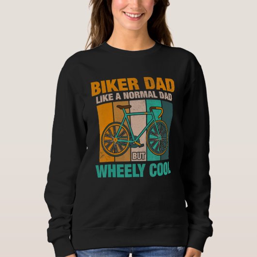 Sweatshirt Papa Biker Comme Un Papa Normal Mais Peu Cool 8 (Devant)