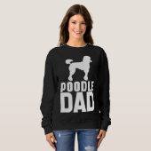 Sweatshirt Papa blanc caniche (Devant entier)
