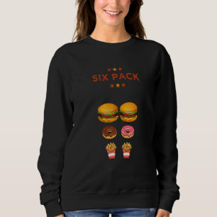 Sweatshirt Papa Bod Travaille Sur Mon Pack Burger Fries Donut