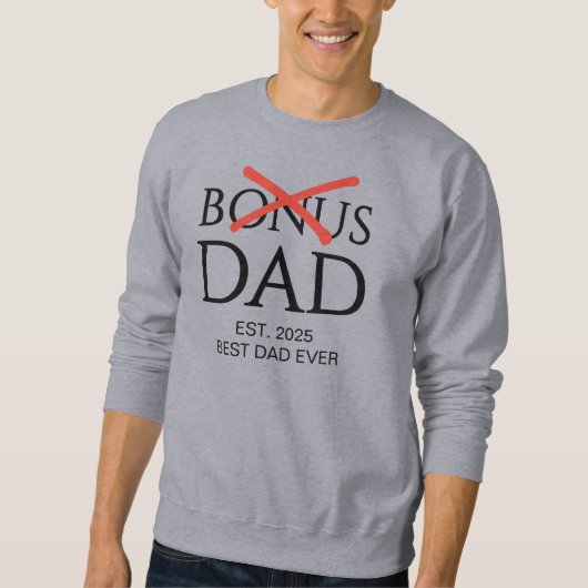 Sweatshirt PAPA BONUS Moderne Établi (Devant)