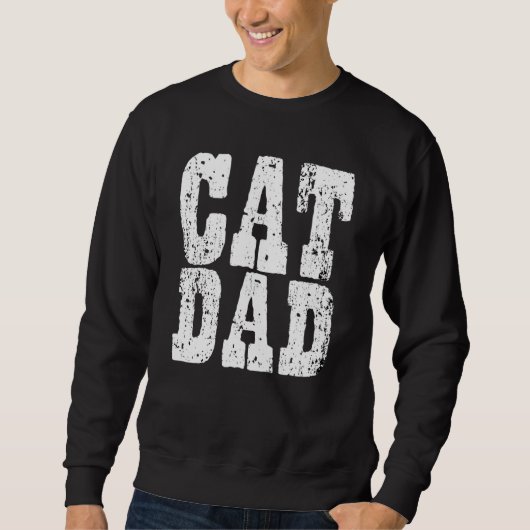 Sweatshirt Papa Chat Pères De Chats (Devant)