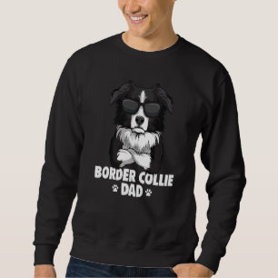 Sweatshirt Papa Chien Border Collie Homme