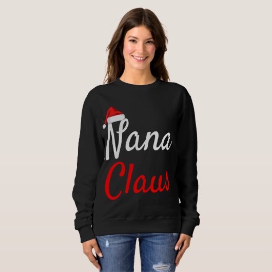 Sweatshirt Papa Claus Bébé Claus Mama Claus Pjs Noël Na (Devant entier)