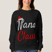 Sweatshirt Papa Claus Bébé Claus Mama Claus Pjs Noël Na (Devant)