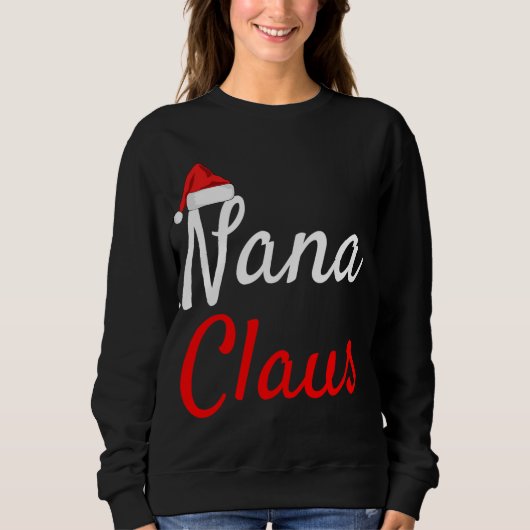 Sweatshirt Papa Claus Bébé Claus Mama Claus Pjs Noël Na (Devant)