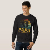 Sweatshirt Papa Comme Un Grand-Père Seulement Hommes Glacière (Devant entier)