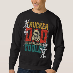 Sweatshirt Papa conducteur de camion jouant au poker roi de p