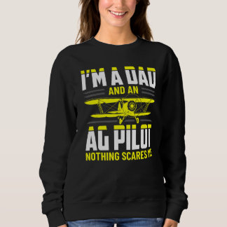 Sweatshirt Papa Crop Duster AG Pilote Appareils d'application