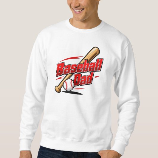 Sweatshirt papa de baseball (Devant)